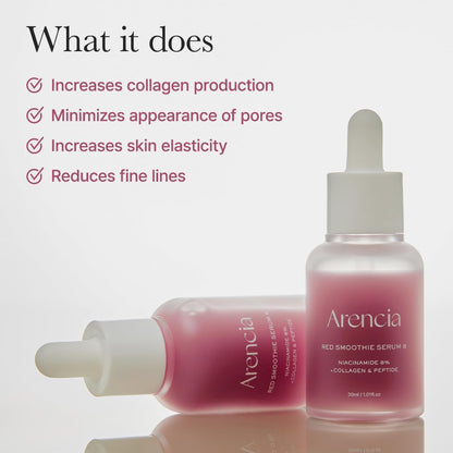 Arencia Fresh Red Smoothie Serum 8 30ml | Antioxidant Revitalizing Serum