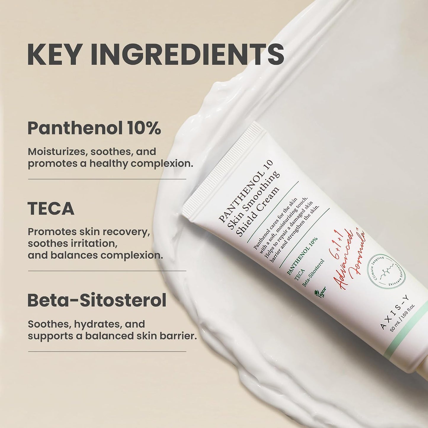 AXIS-Y Panthenol 10% Skin Smoothing Shield Cream 50ml