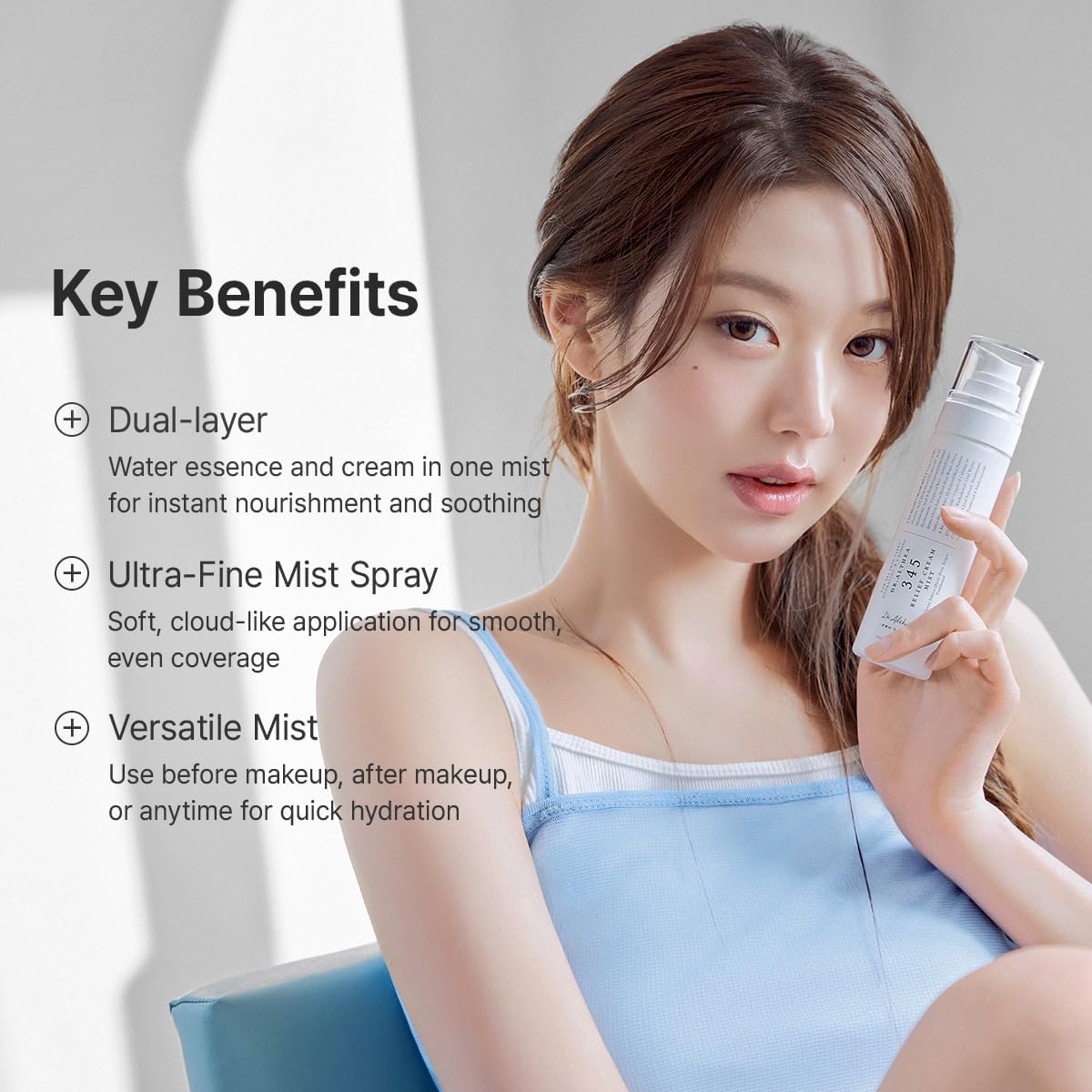 Dr. Althea 345 Relief Cream Mist spray application demonstration