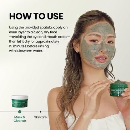 AXIS-Y Mugwort Wash Off Pack 100ml | Calming Clay Mask for Sensitive Skin