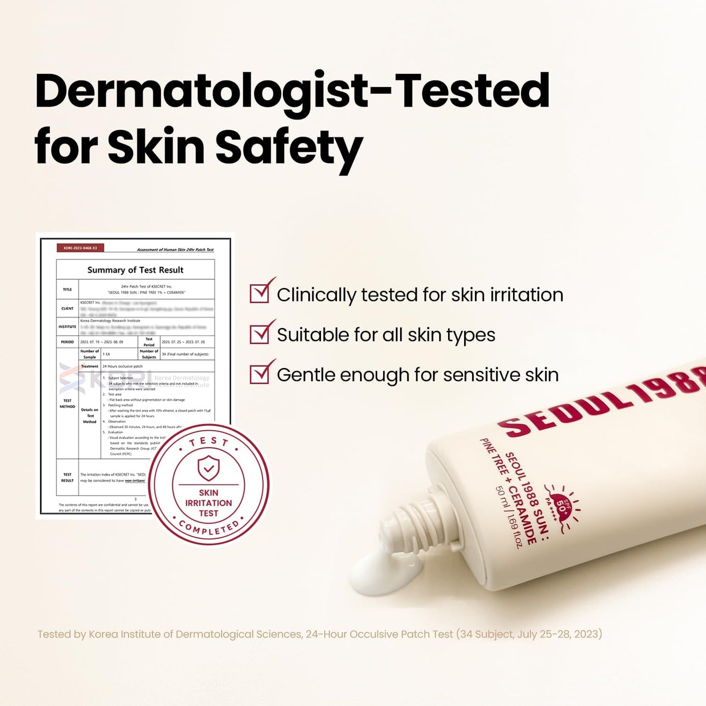 Seoul 1988 Sunblock SPF50 | Lightweight Daily Sunscreen