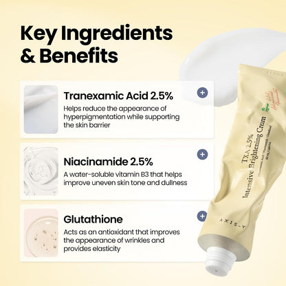 AXIS-Y TXA 2.5% Intensive Brightening Cream | Dark Spot & Post-Acne Mark Treatment