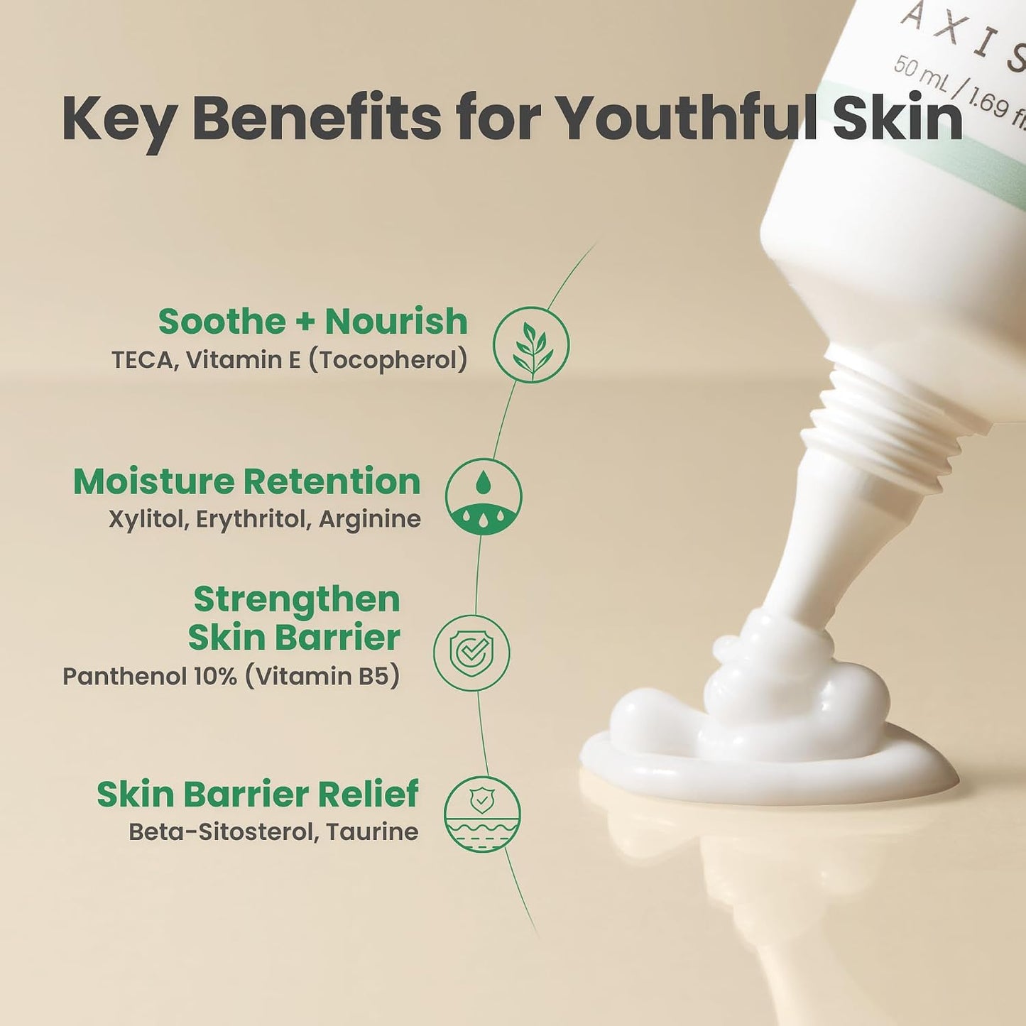 AXIS-Y Panthenol 10% Skin Smoothing Shield Cream 50ml