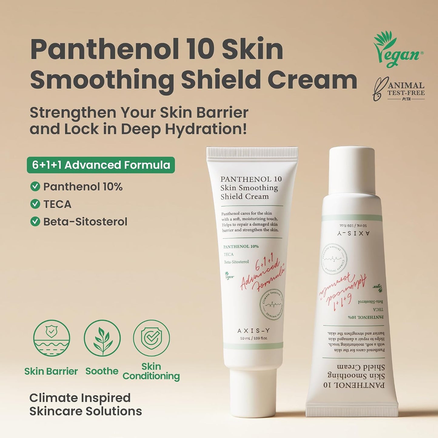 AXIS-Y Panthenol 10% Skin Smoothing Shield Cream 50ml