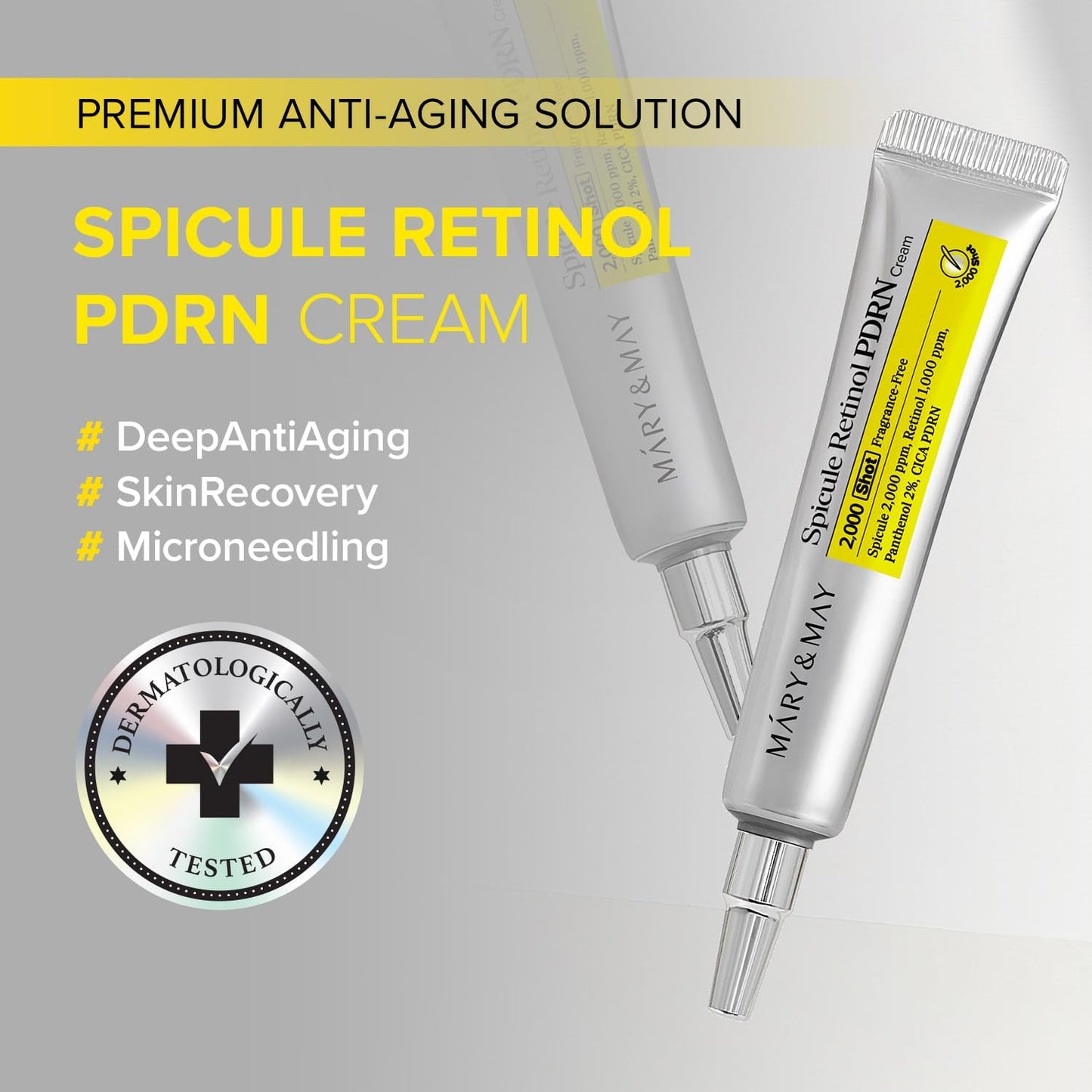Mary&May Spicule Retinol PDRN Cream 15g | Advanced Anti-Aging Night Cream