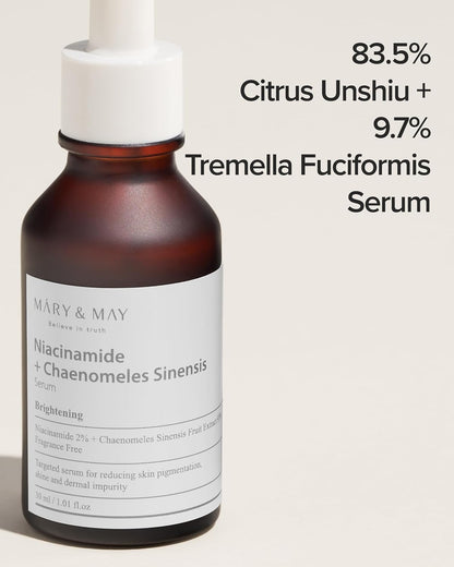 Mary&May Niacinamide + Chaenomeles Sinensis Serum 30ml | Brightening Serum