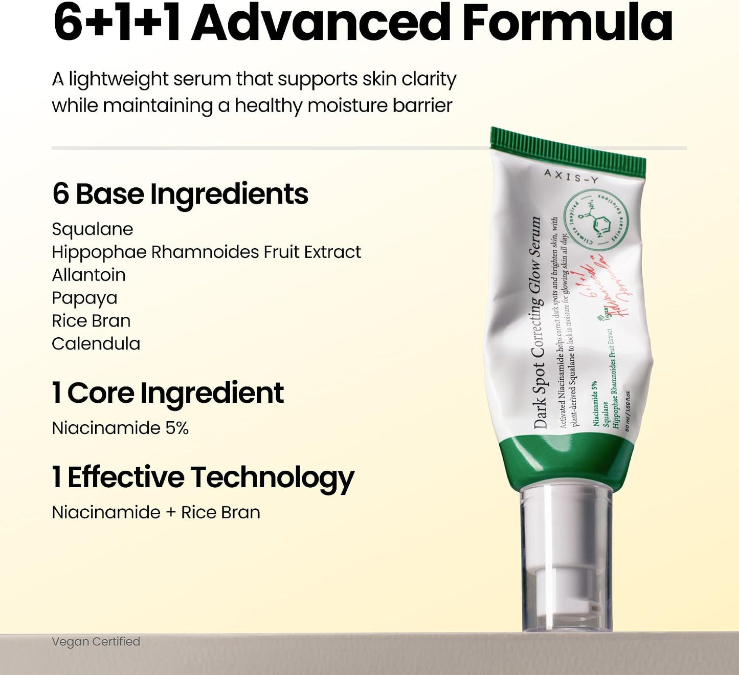 AXIS-Y Dark Spot Correcting Glow Serum 50ml | Niacinamide Brightening Serum for Dark Spots