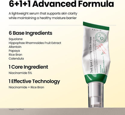 AXIS-Y Dark Spot Correcting Glow Serum 50ml | Niacinamide Brightening Serum for Dark Spots