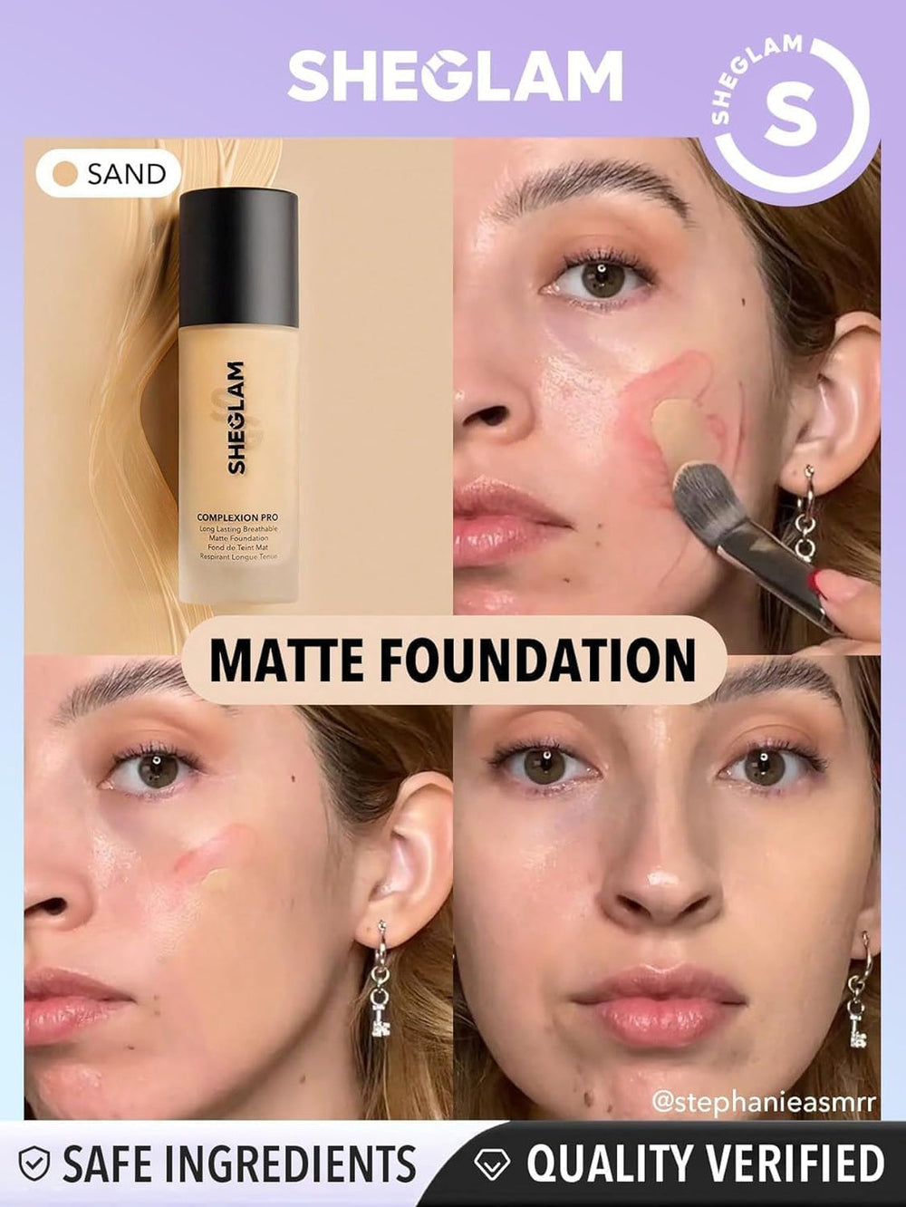 SHEGLAM Complexion Pro Foundation Sand 2