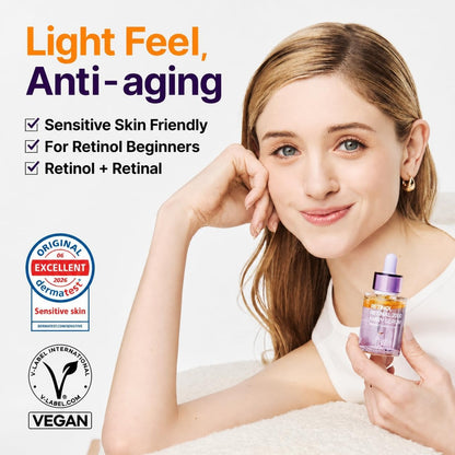 PURITO Retinol Retinal 2000 NAD+ Serum | Advanced Anti-Aging Treatment