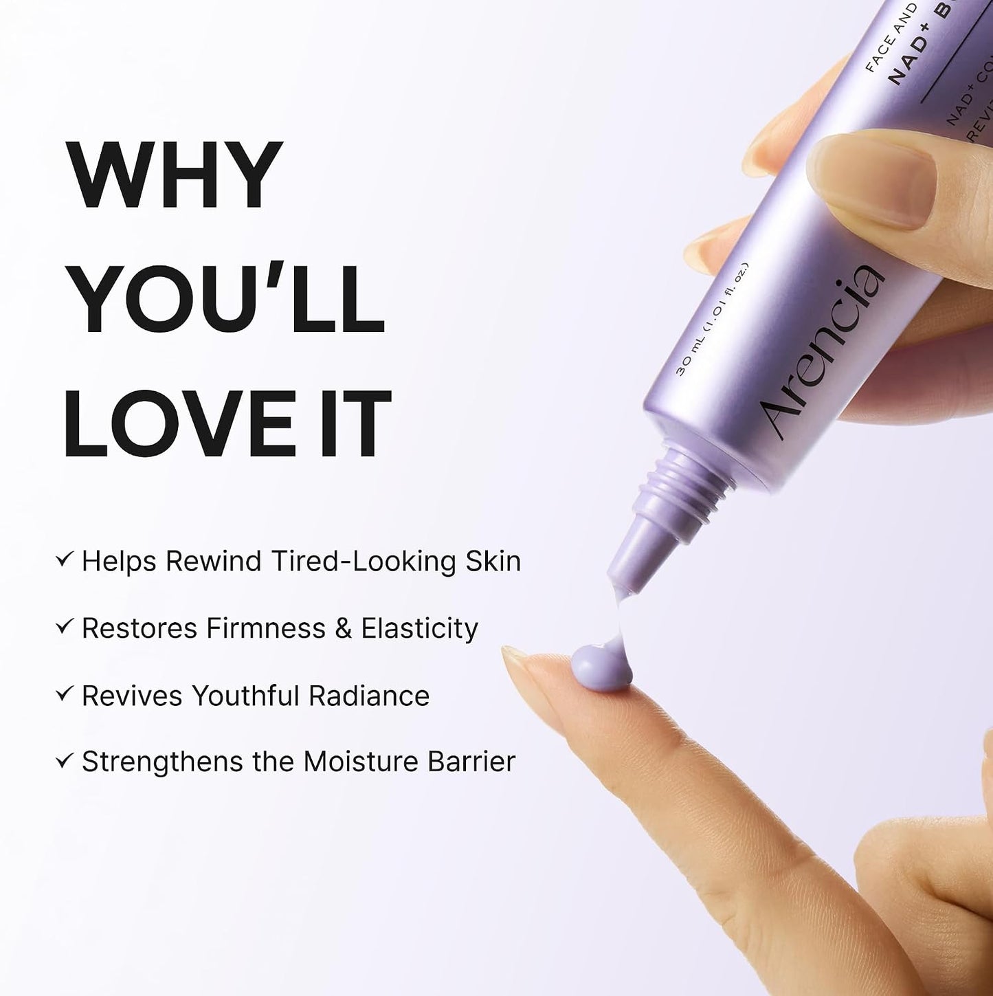 Arencia NAD+ Booster Shot 30ml | Energizing Renewal Serum