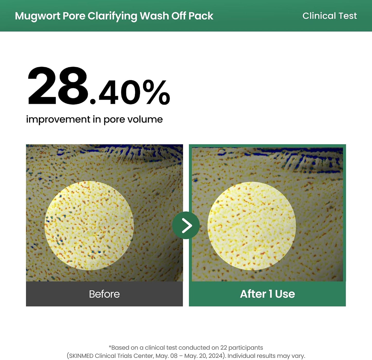 AXIS-Y Mugwort Wash Off Pack 100ml | Calming Clay Mask for Sensitive Skin