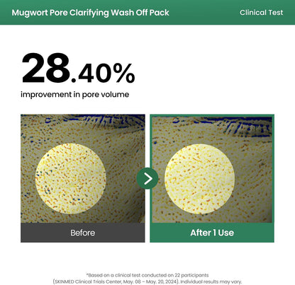 AXIS-Y Mugwort Wash Off Pack 100ml | Calming Clay Mask for Sensitive Skin