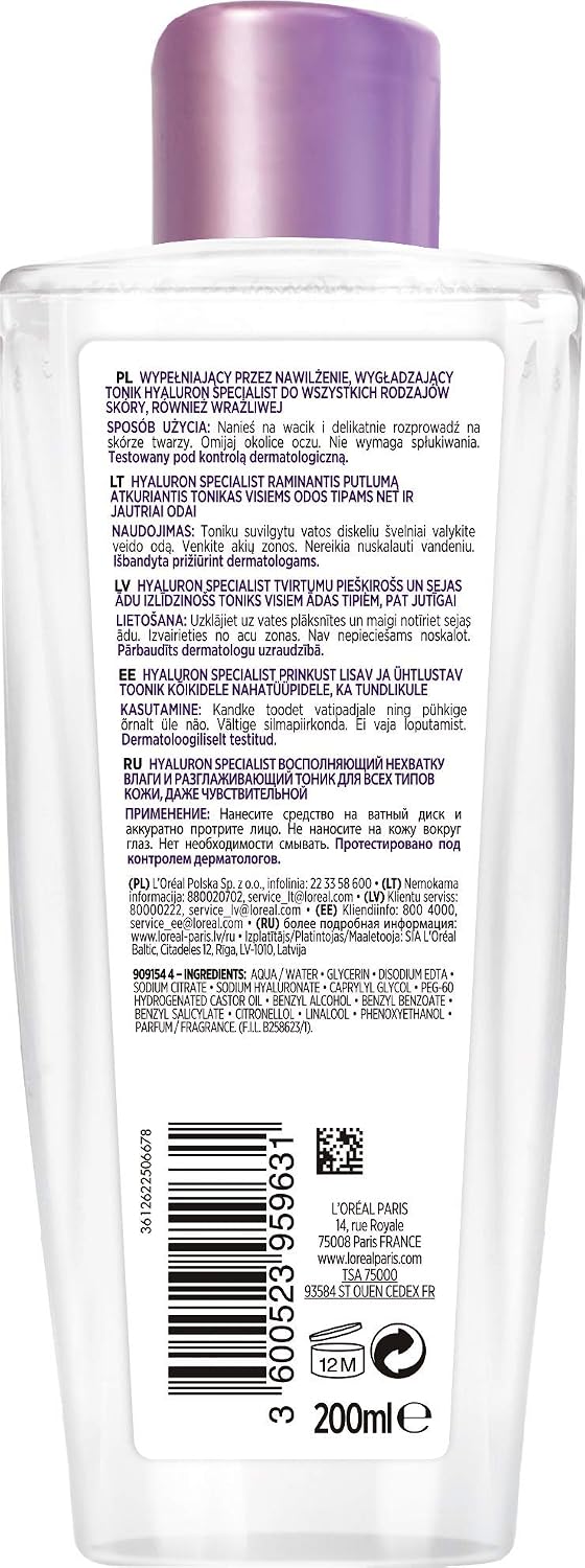 L'Oréal Paris Hyaluron Toner 200ml, view 2