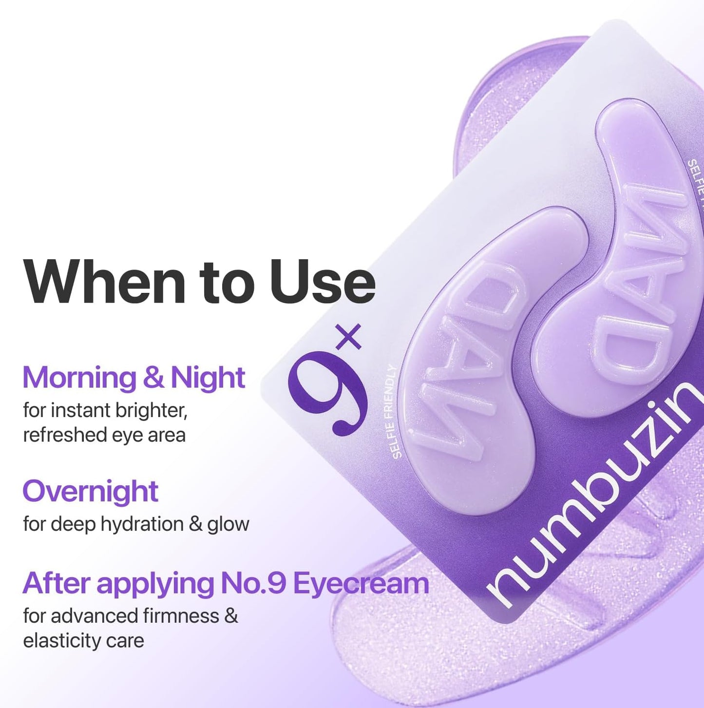 numbuzin No.9 NAD+ Collagen Under Eye Patches (5 Pairs)