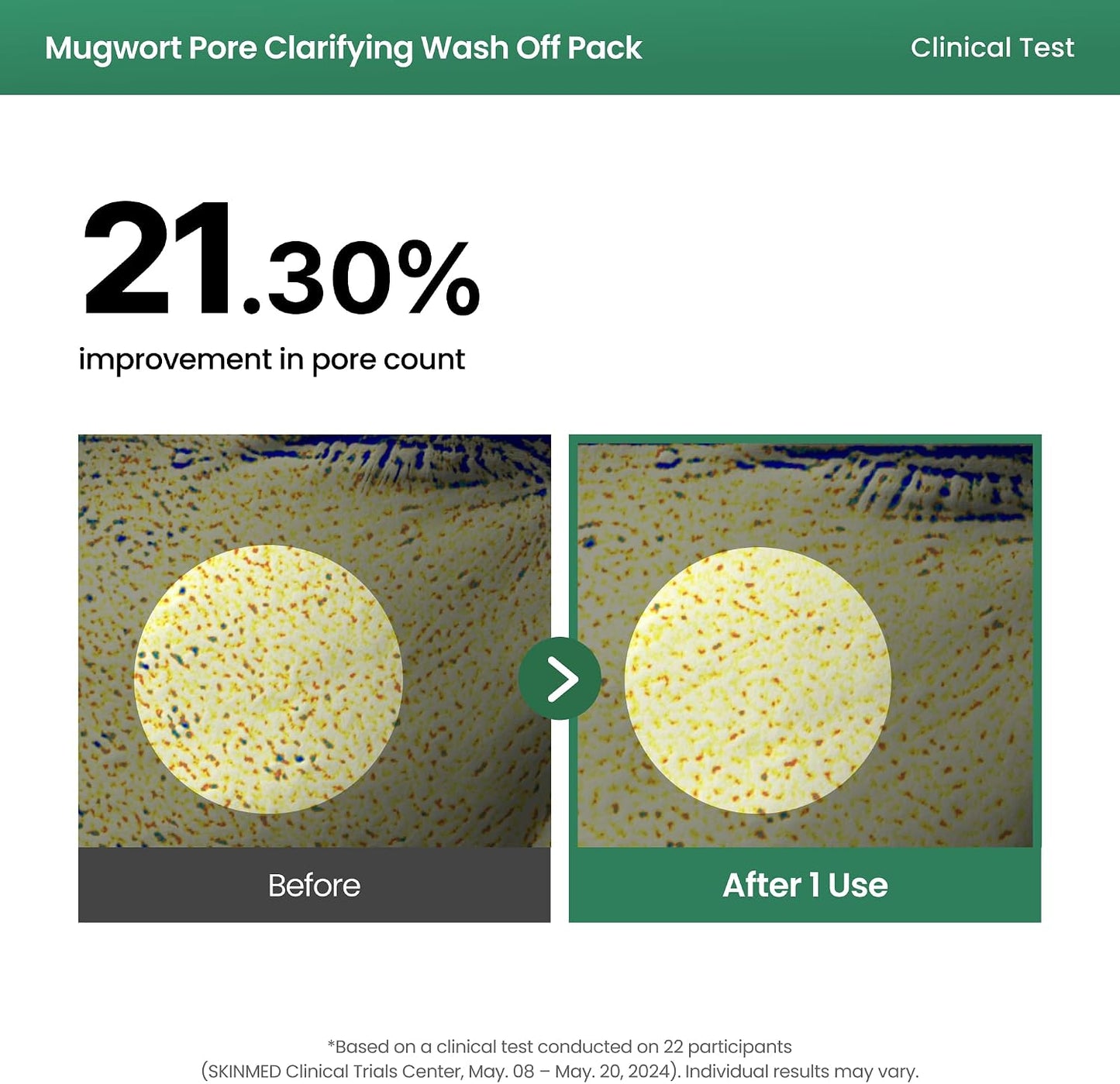 AXIS-Y Mugwort Wash Off Pack 100ml | Calming Clay Mask for Sensitive Skin