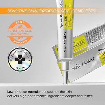 Mary&May Spicule Retinol PDRN Cream 15g | Advanced Anti-Aging Night Cream