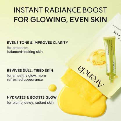 Arencia Vitamin C Booster Shot Mask (5 Sheets) | Brightening Sheet Mask