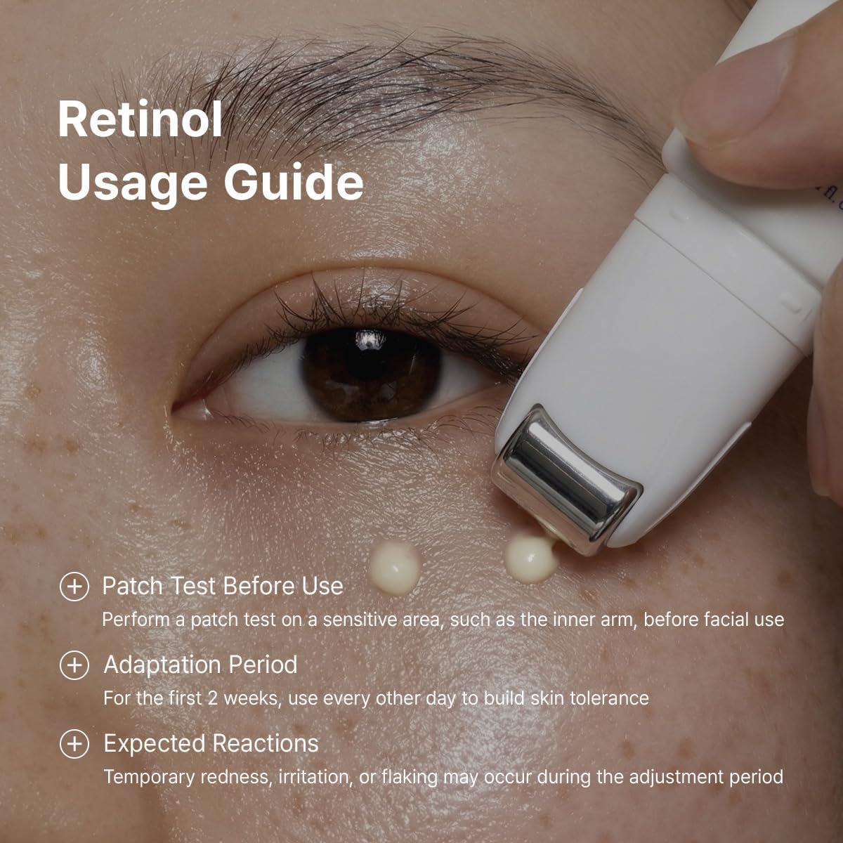 Dr. Althea Retinol Flat Iron Eye Roller clinical lifting and elasticity results
