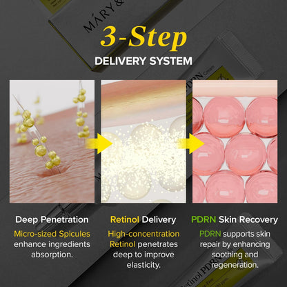 Mary&May Spicule Retinol PDRN Cream 15g | Advanced Anti-Aging Night Cream