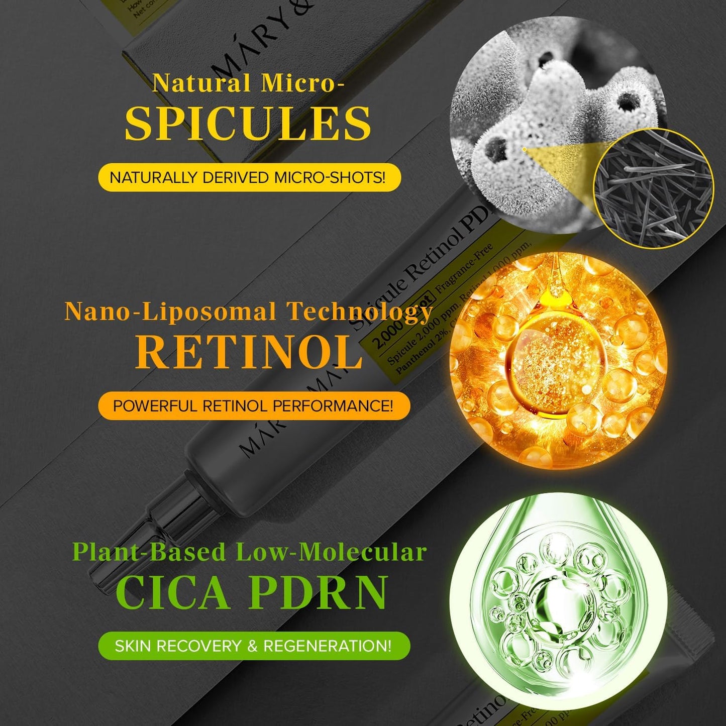 Mary&May Spicule Retinol PDRN Cream 15g | Advanced Anti-Aging Night Cream