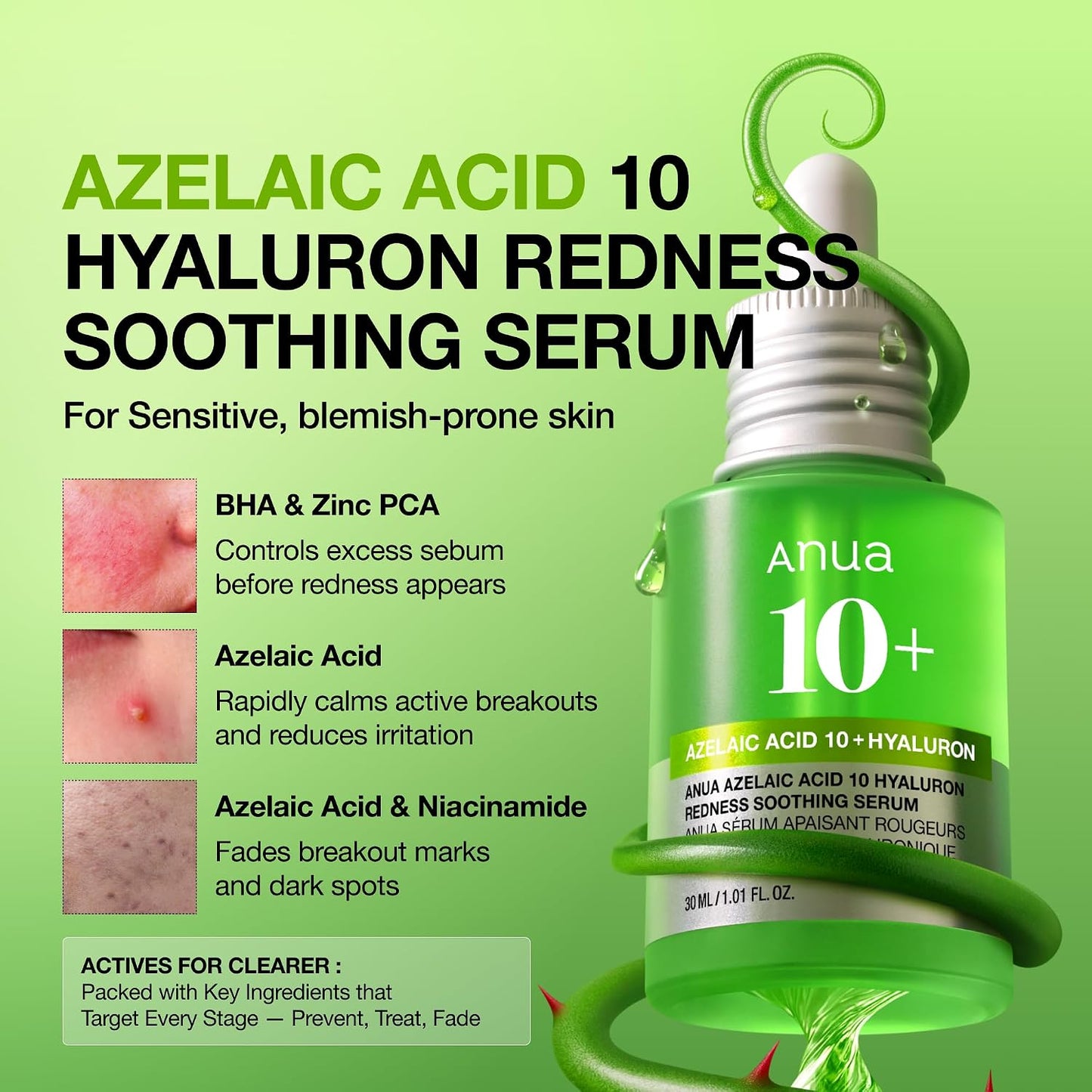 Anua Azelaic Hyaluron Soothing Serum 30ml
