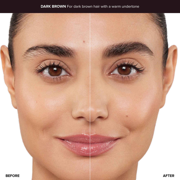 Brow Wiz Definer Dark Brown Before/After