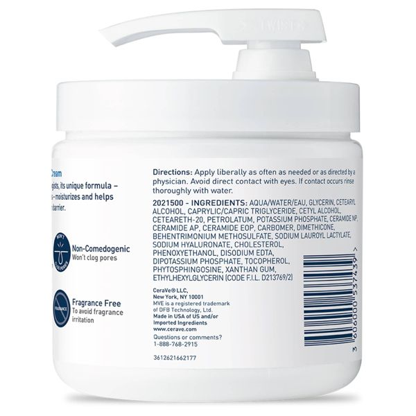 CeraVe Moisturizing Cream 16 oz with pump, second product view