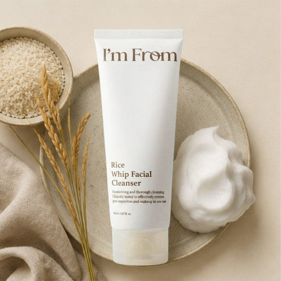 I'm From Rice Whip Facial Cleanser 150ml | Gentle Daily Face Wash