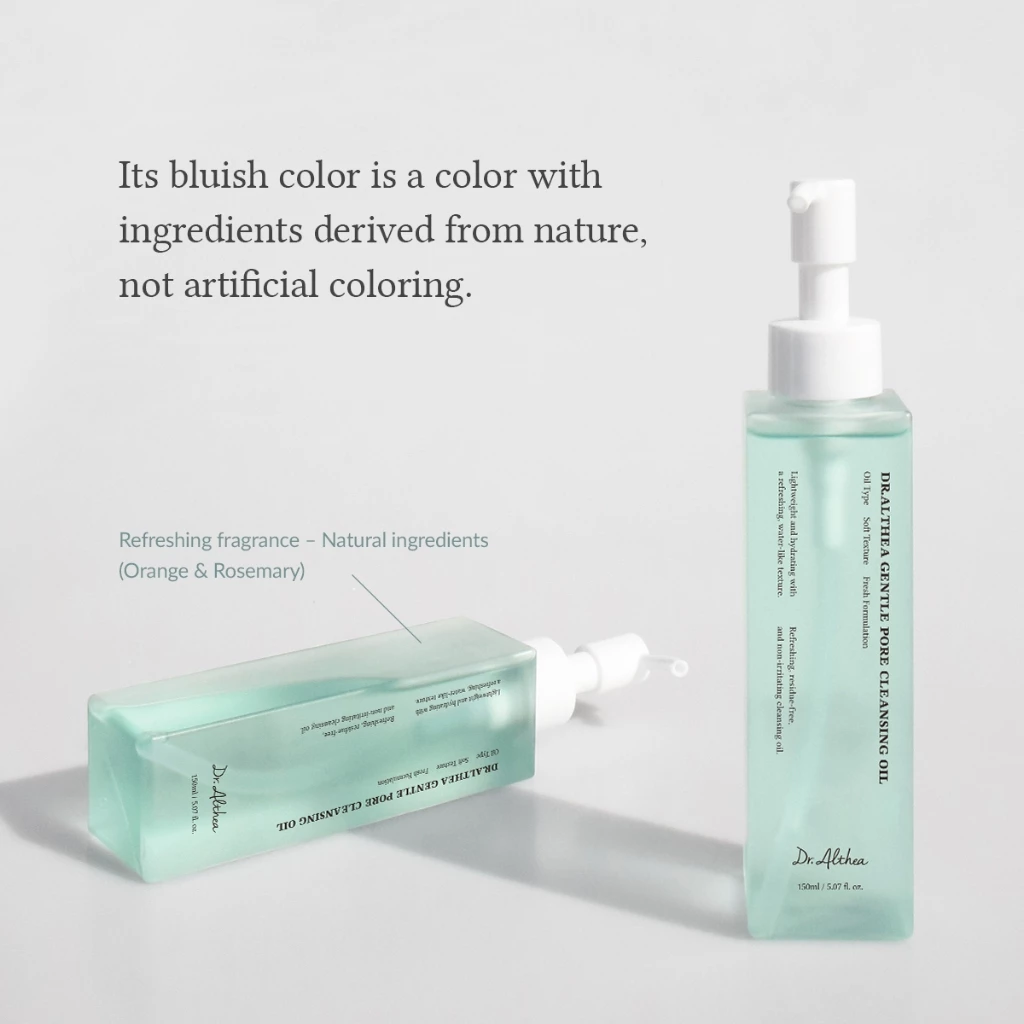 Dr. Althea Gentle Pore Cleansing Oil makeup removal before and after