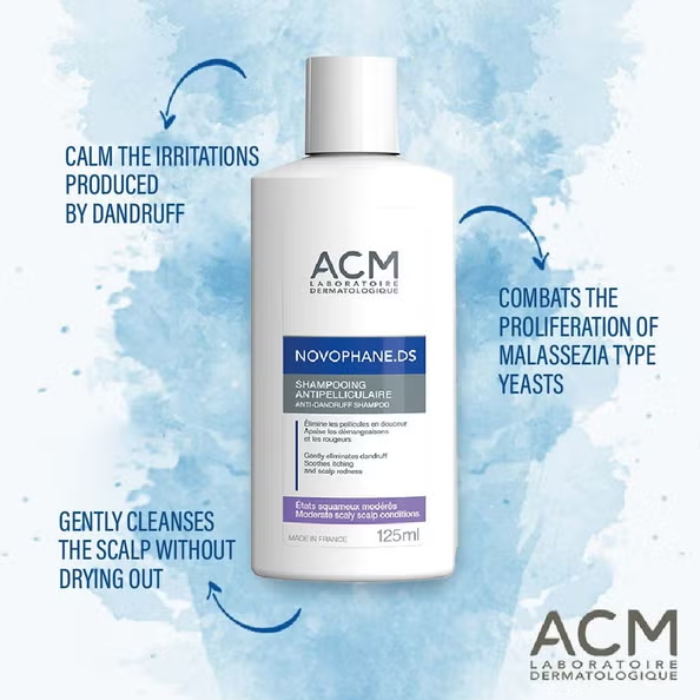 Acm Novophane DS Anti Dandruff Shampoo, 125ml
