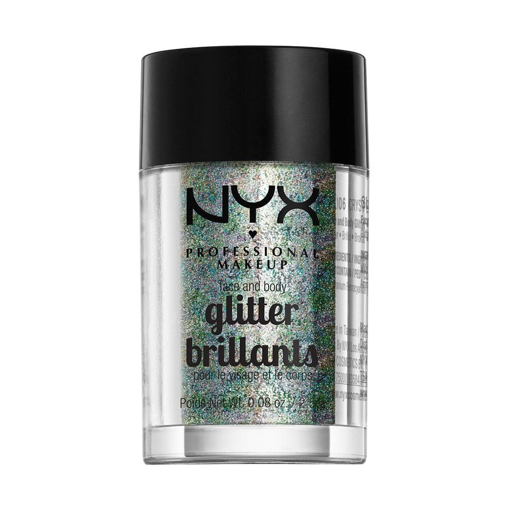 NYX Glitter Eyeshadow Crystal 1