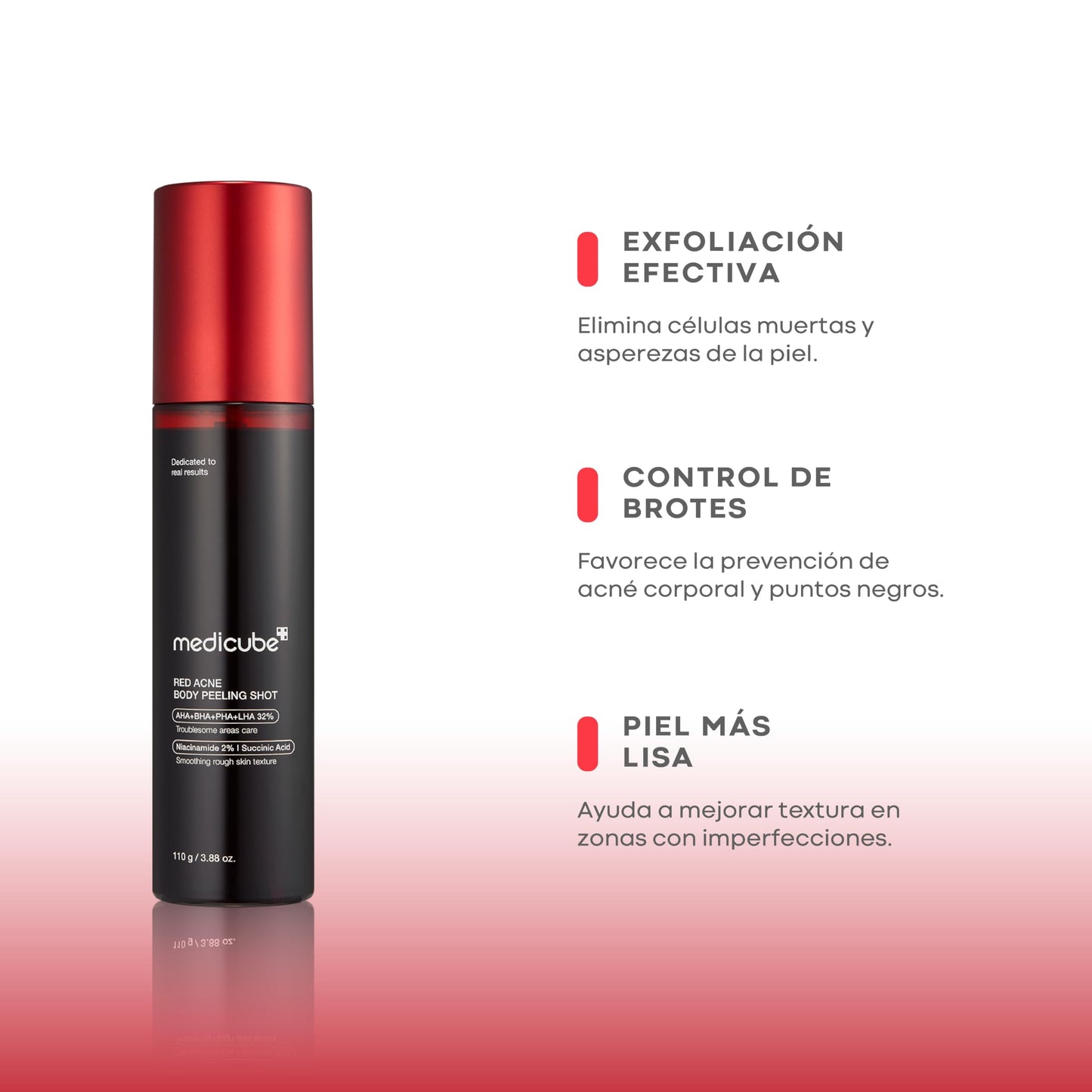Medicube Red Acne Body Peeling Shot 110g | Body Exfoliating Treatment