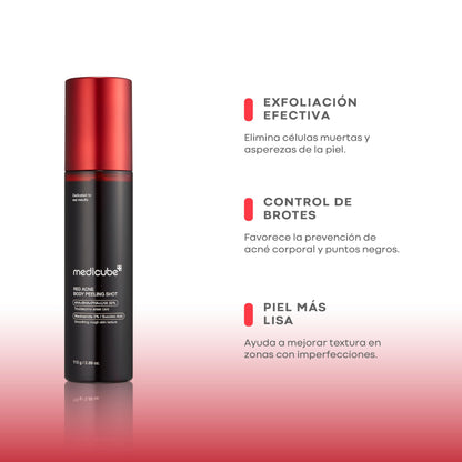 Medicube Red Acne Body Peeling Shot 110g | Body Exfoliating Treatment