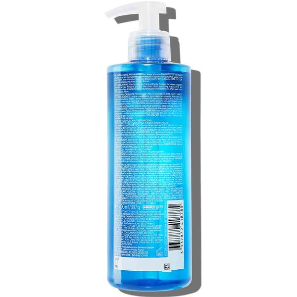 La Roche-Posay Lipikar Gel Lavant 400ml, back of bottle
