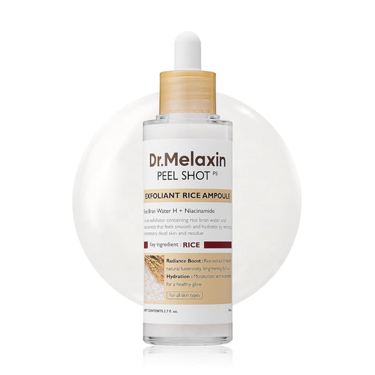 Dr.Melaxin Peel Shot Exfoliating Rice Ampoule 80ml | Gentle Resurfacing Ampoule