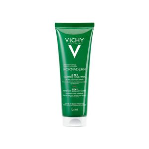 Vichy Normaderm 3-in-1 Cleanser Scrub Mask 125ml for Oily and Blemish-Prone Skin