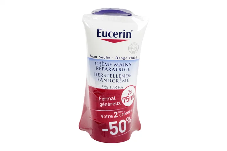 Eucerin UreaRepair PLUS 5% Urea Hand Cream Duo Pack (2 × 75ml) - Image 5