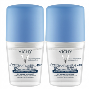 Vichy Mineral 48H Anti-Odor Deodorant Roll-On 2x50ml