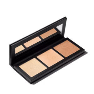 MAC Hyper Real Glow Palette Get It Glowin showing 3 golden highlight shades open